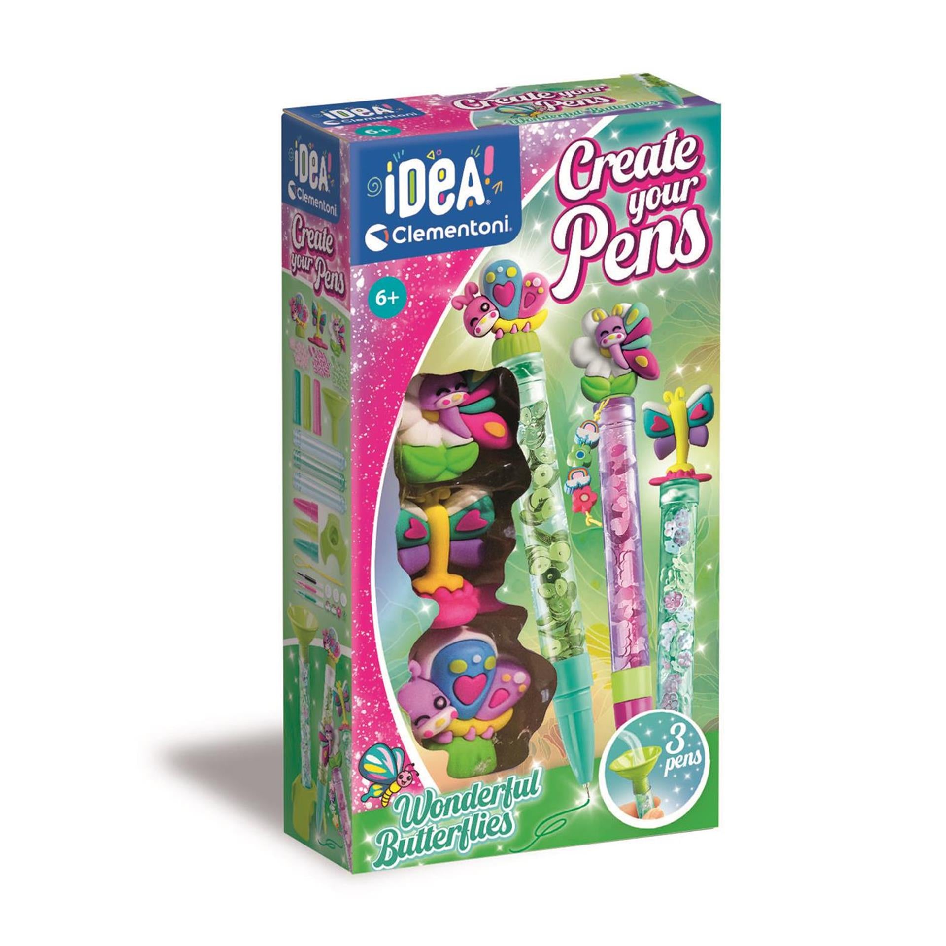 Clementoni create your pens vlinders