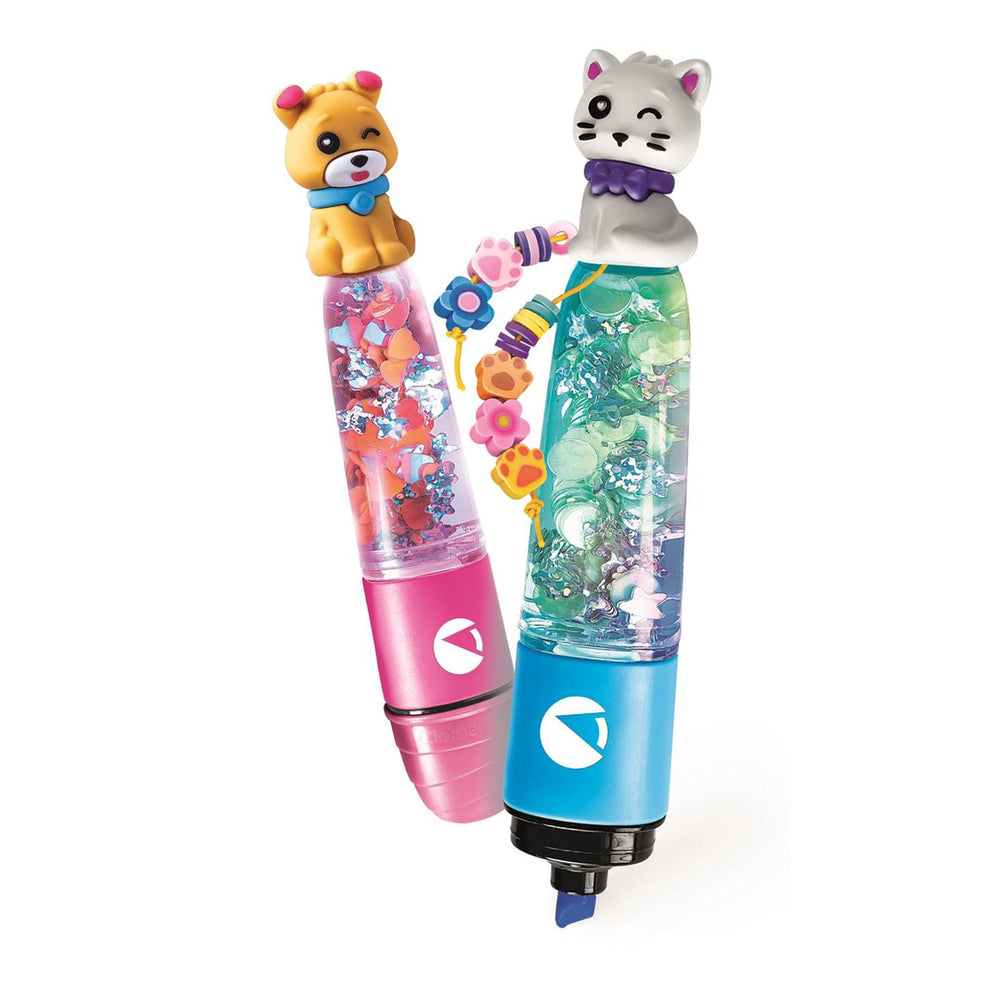 Clementoni idea create you highlighters pets klein 2 pennen met accessoires