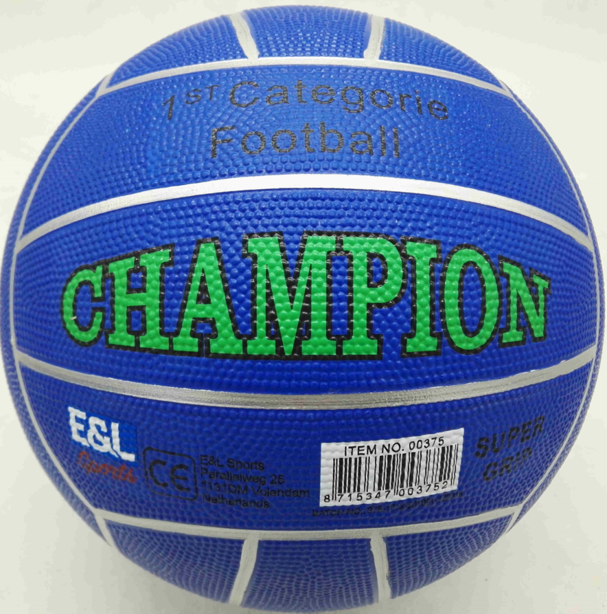 E l sports straatvoetbal kampioen - rubber - maat 5 - 380-420 gram - verschillende kleuren - assorti