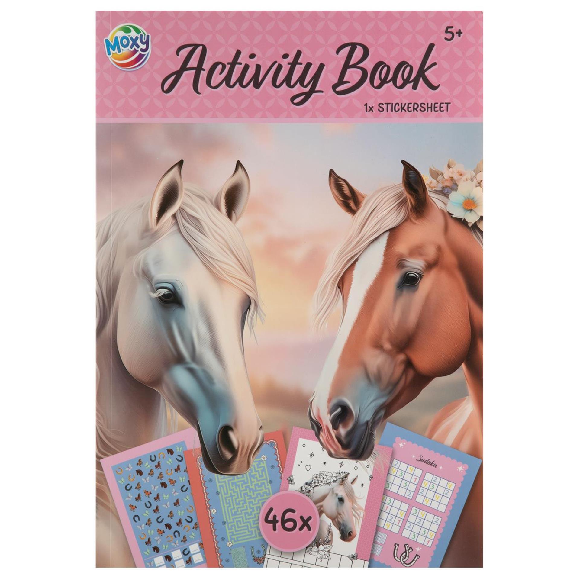 Moxy horses activiteitenboek + stickers a4