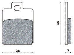 Newfren Brake Pad Set FD0249 Zip, Runner LX, S