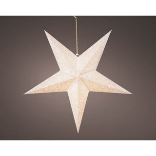 Kaemingk led ster papier steady binnen wit warm wit 60 cm