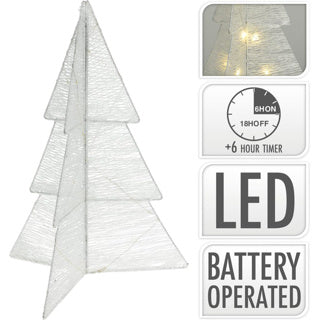 No brand boom vouwbaar met led 50 cm wit | 2 stuks
