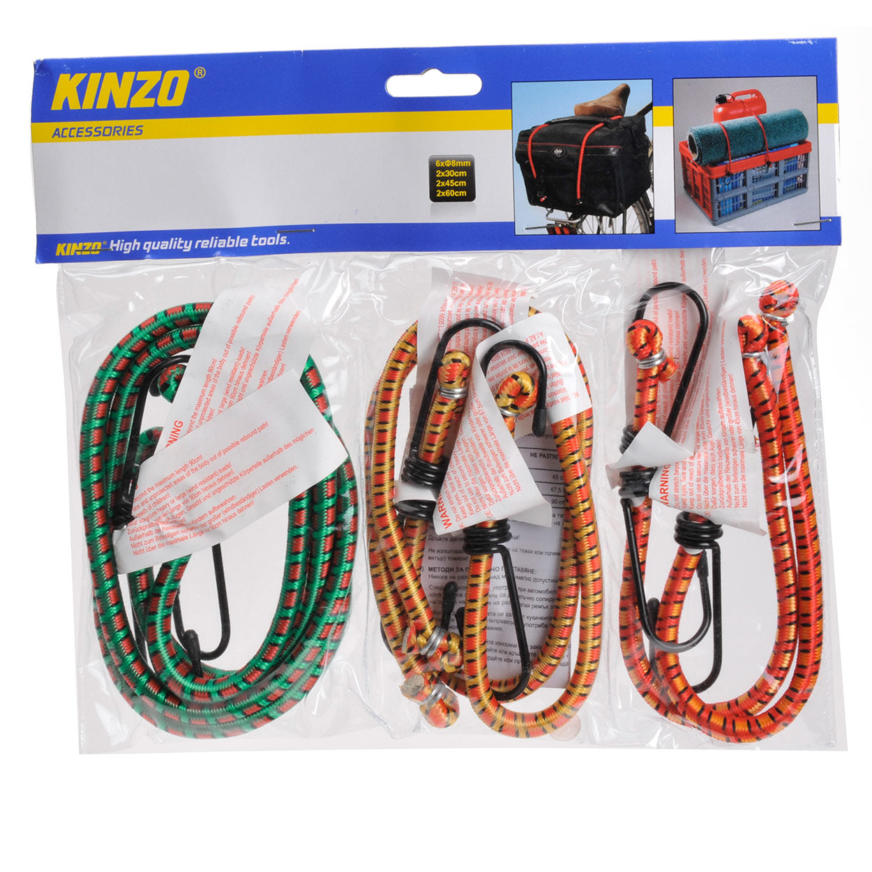 Bungee cords, 6 pcs.