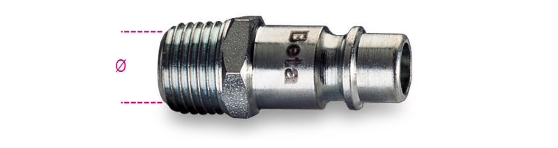 Beta 1916i insteeknippel taps voor pompnippel compressor 1 4