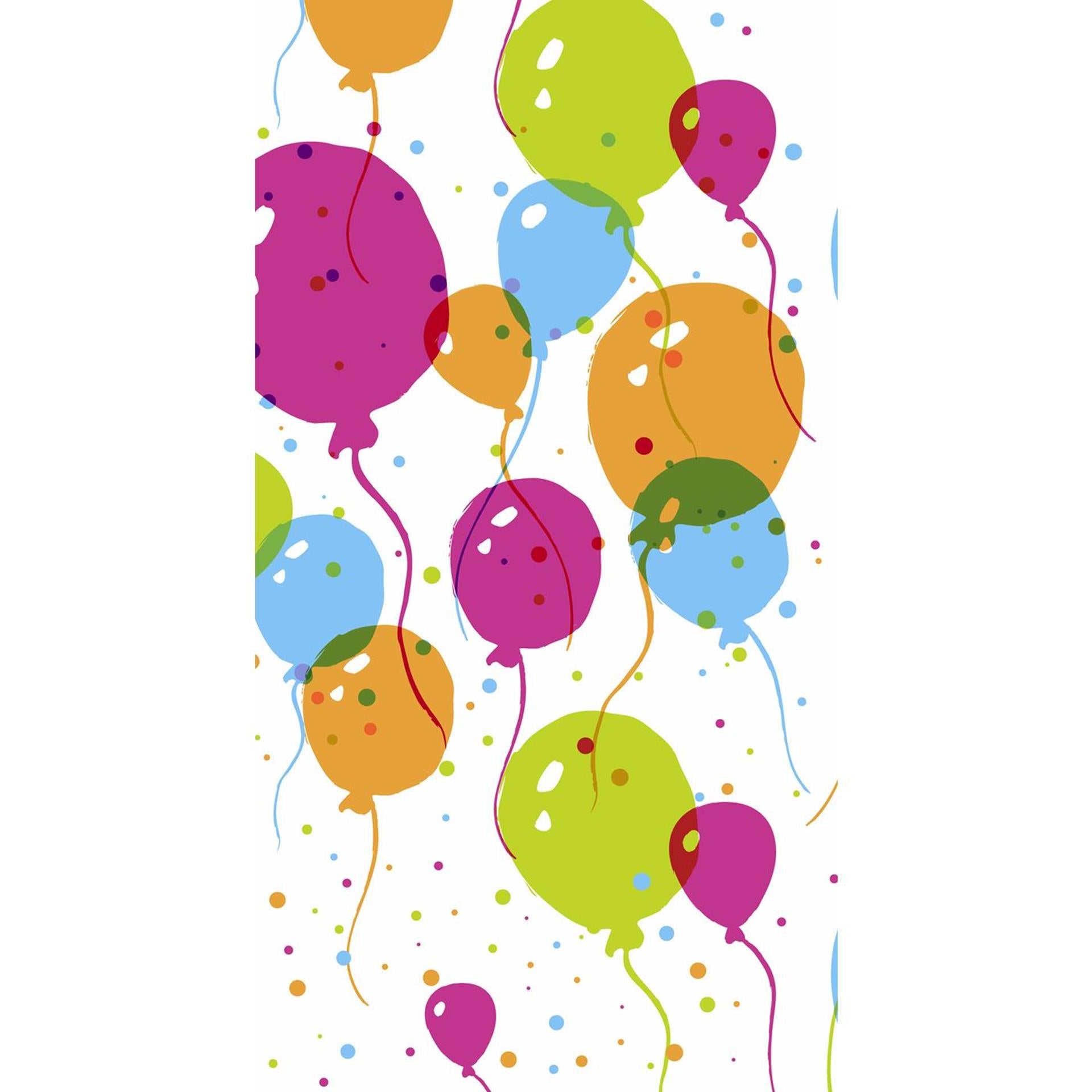 Duni tafellaken splashballonnen 120x180 cm