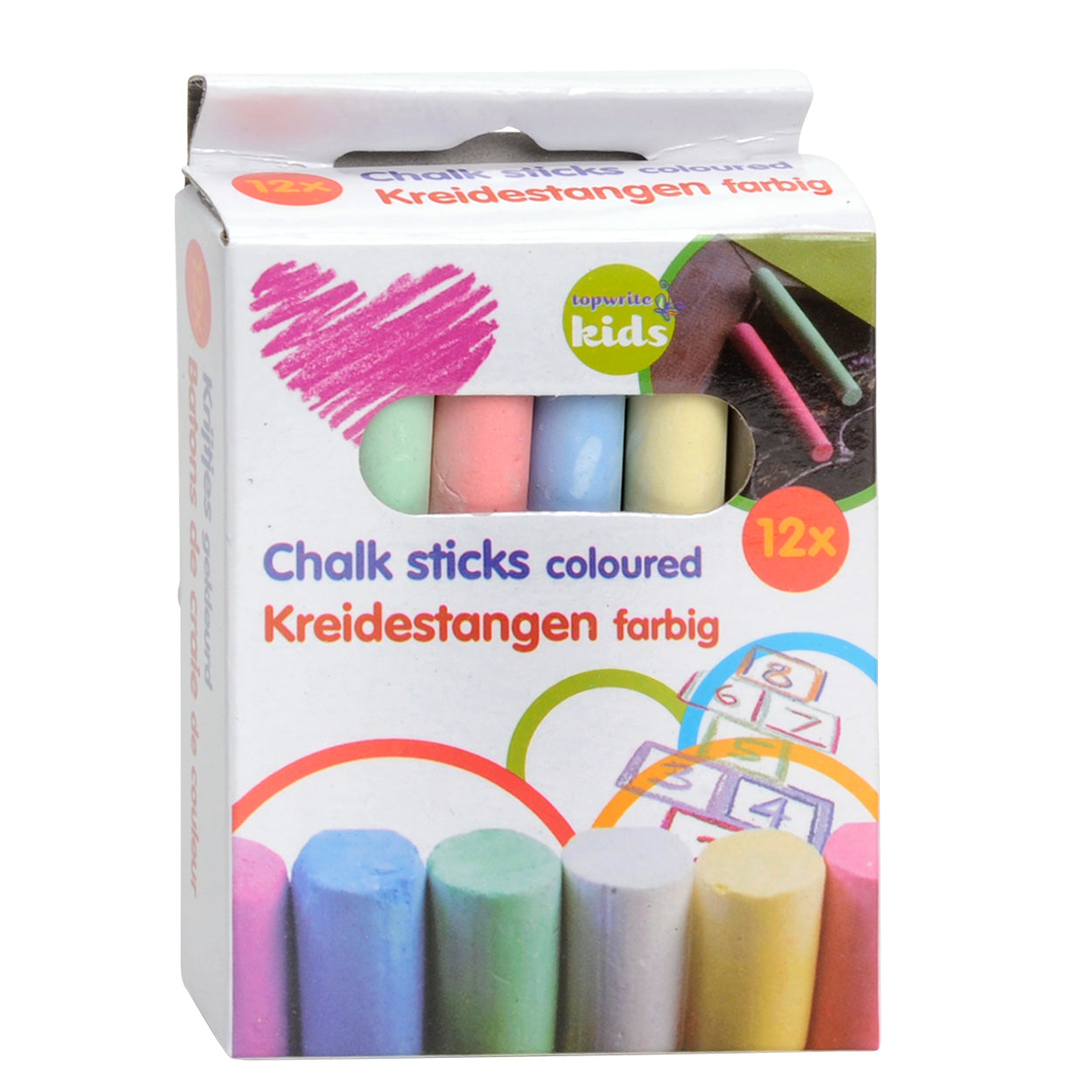 Gekleurd schoolkrijt, 12e