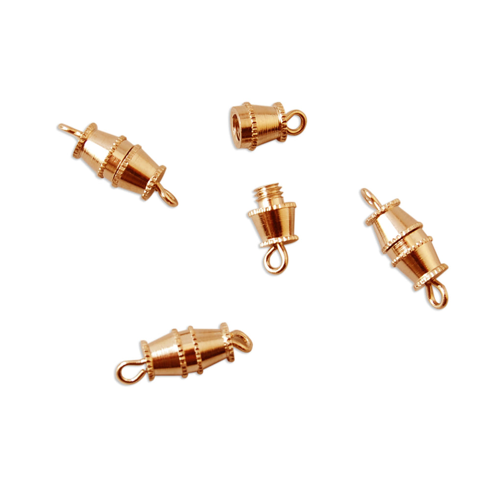 Vaessen creative • tonsluiting 10mm 4pcs gold