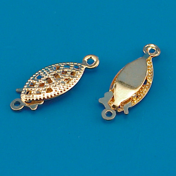 Vaessen creative • siersluiting 15mm 2pcs gold