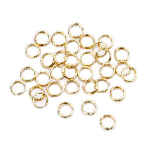 Vaessen creative • ringen dubbel 6mm 30pcs gold