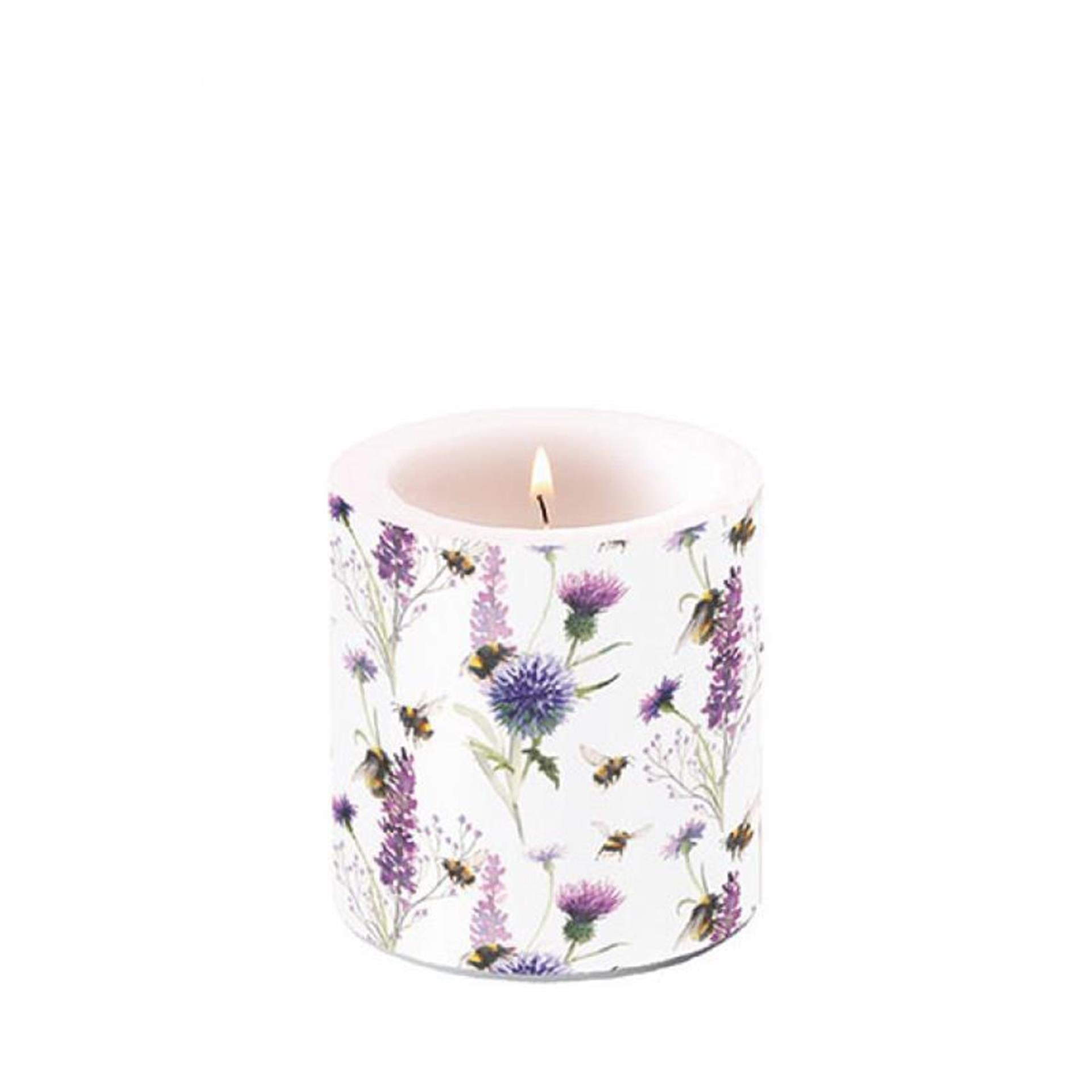 Ambiente kaars bumblebees in the meadow