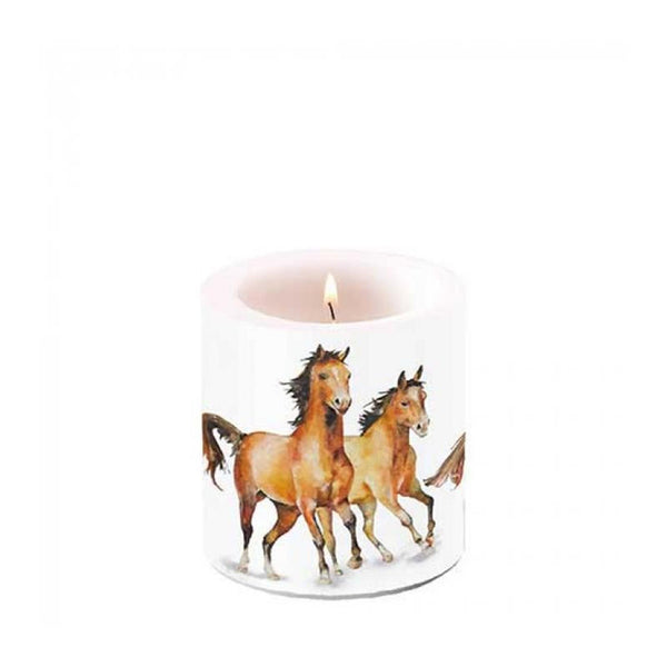 Ambiente kaars klein wild horses