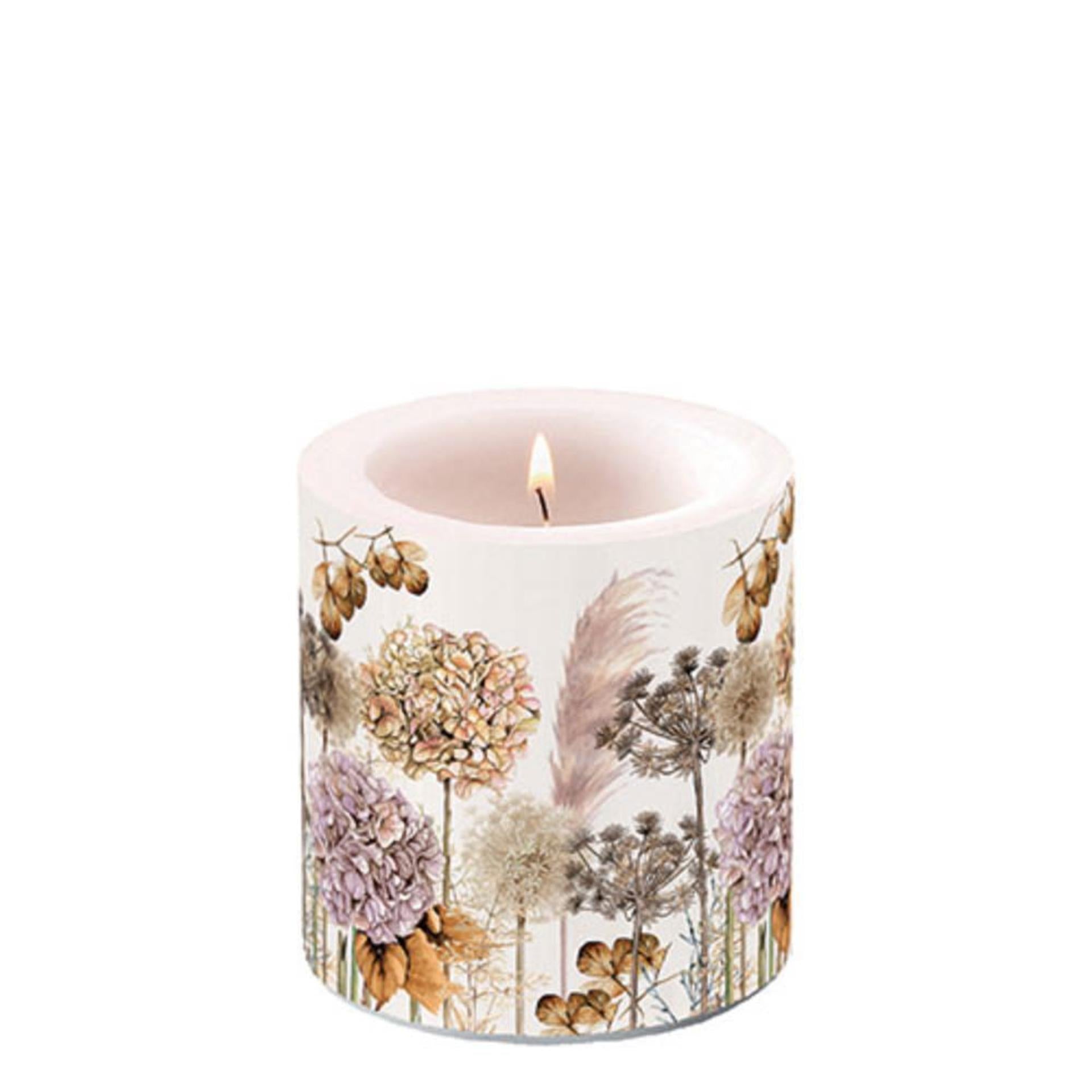 Ambiente kaars klein dried flowers