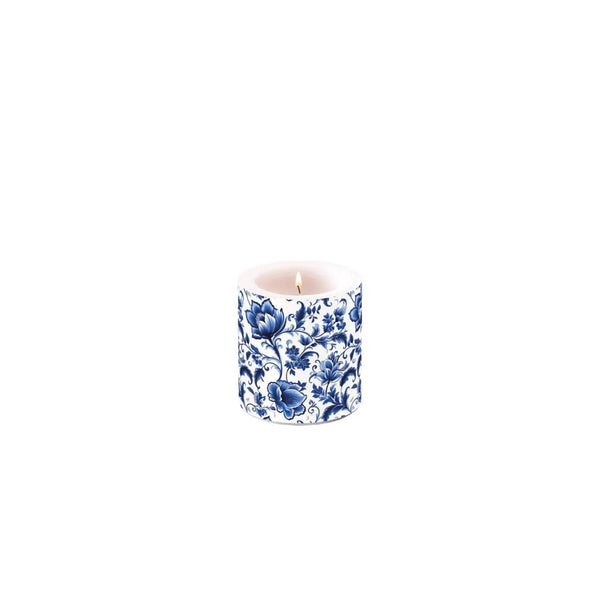 Ambiente kaars small delft blauw florals