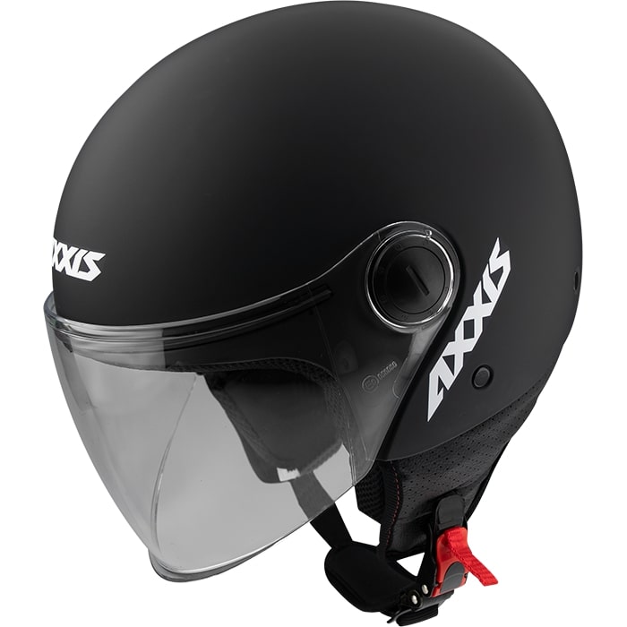 Axxis helm vierkant effen mat zwart xl