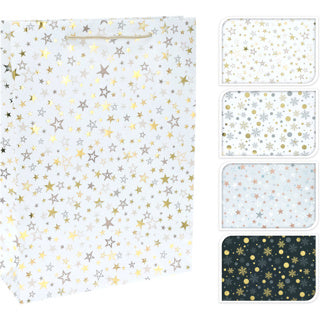 Geschenktas groot 4ass design | 12 stuks