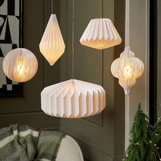 Kaemingk led hanging light papier steady binnendia20cm