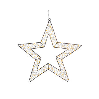 Kaemingk micro led ster metaal steady buitendia58cm x l.1cm x w.58cm x h.58cm