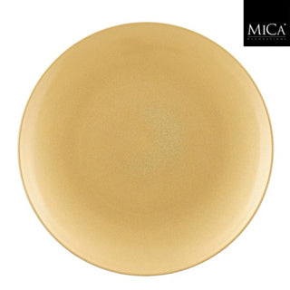 Edelman mila decoratie bord recycled plastic goud h2xd40cm | 3 stuks