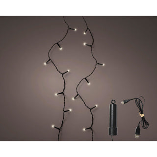 Kaemingk led duracharge basic lights 8 functie twinkel effect buitenl.1500cm