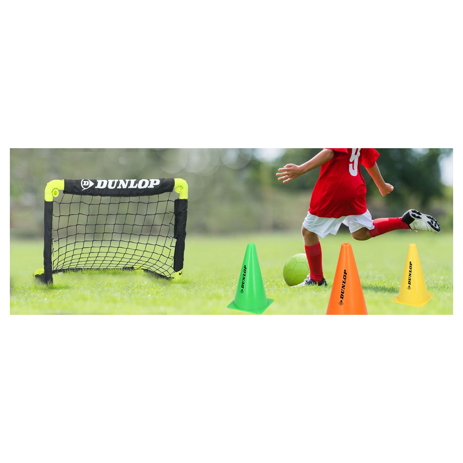 Voetbalgoal met grondpinnen, set van 2