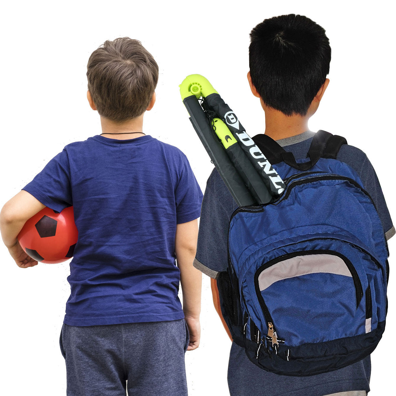 Voetbalgoal met grondpinnen, set van 2