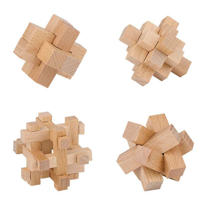 Houten breinpuzzel