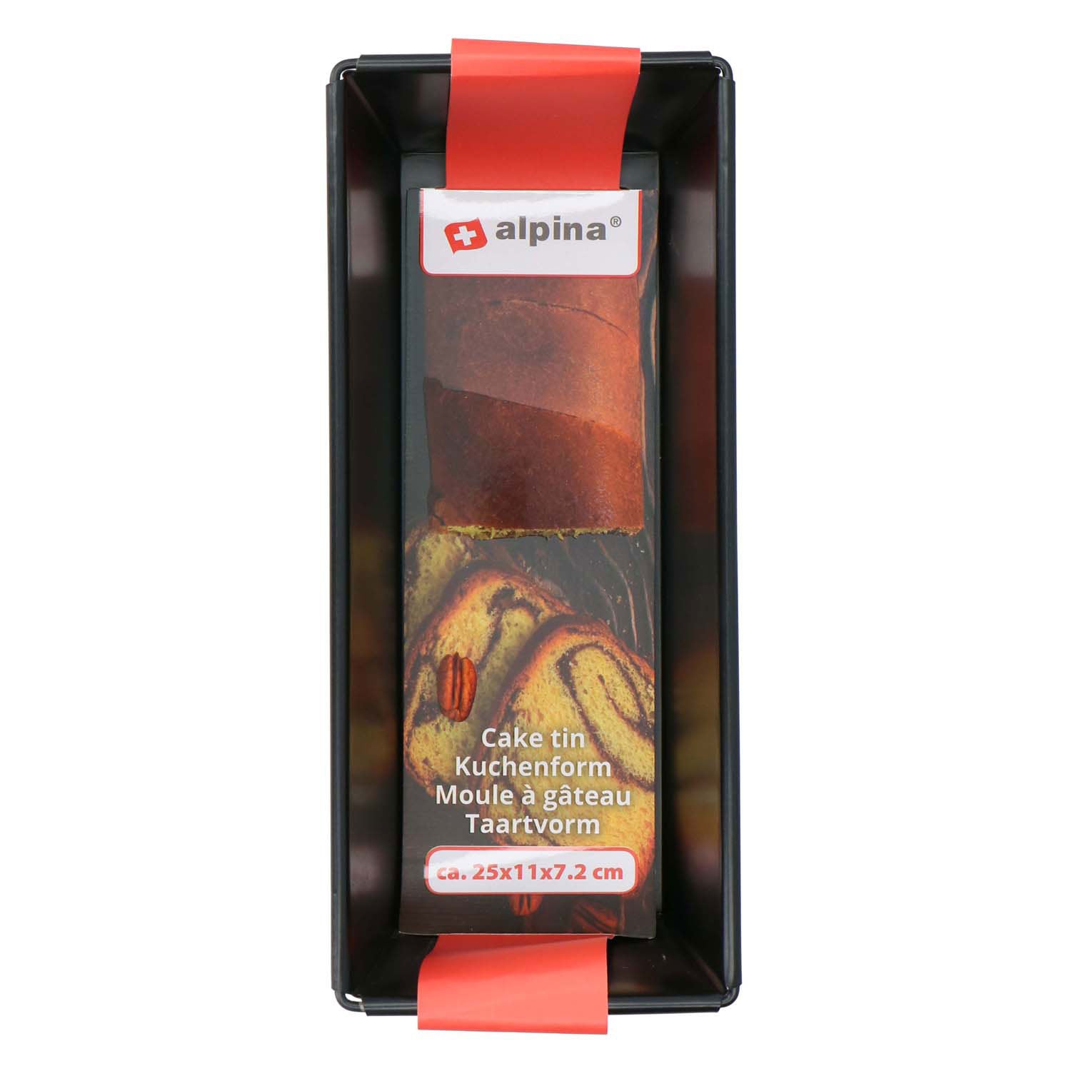 Alpina taartvorm 25x11x7,2 cm zwart