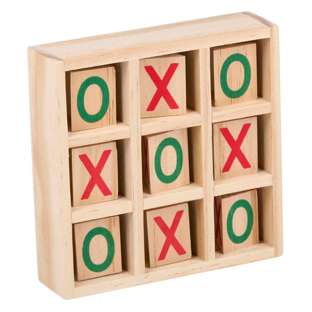 Houten boter kaas en eieren spel