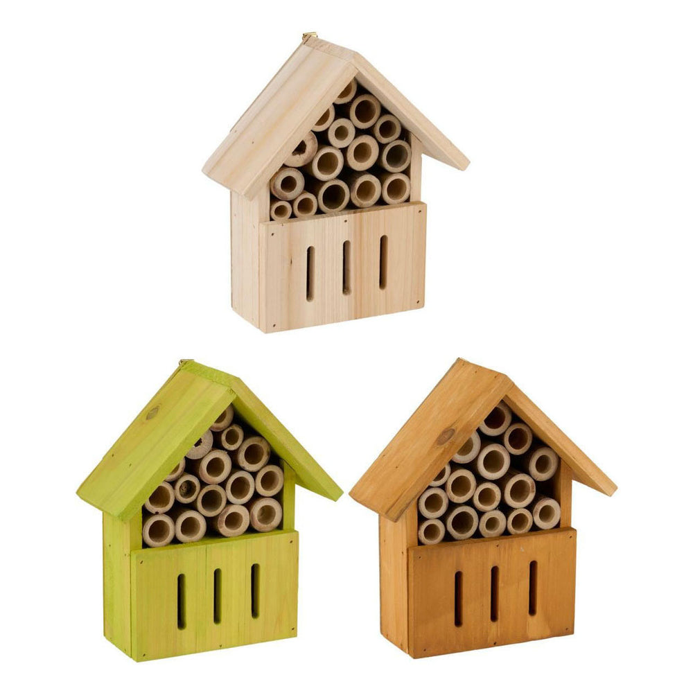 Houten insectenhotel vlinders bijen