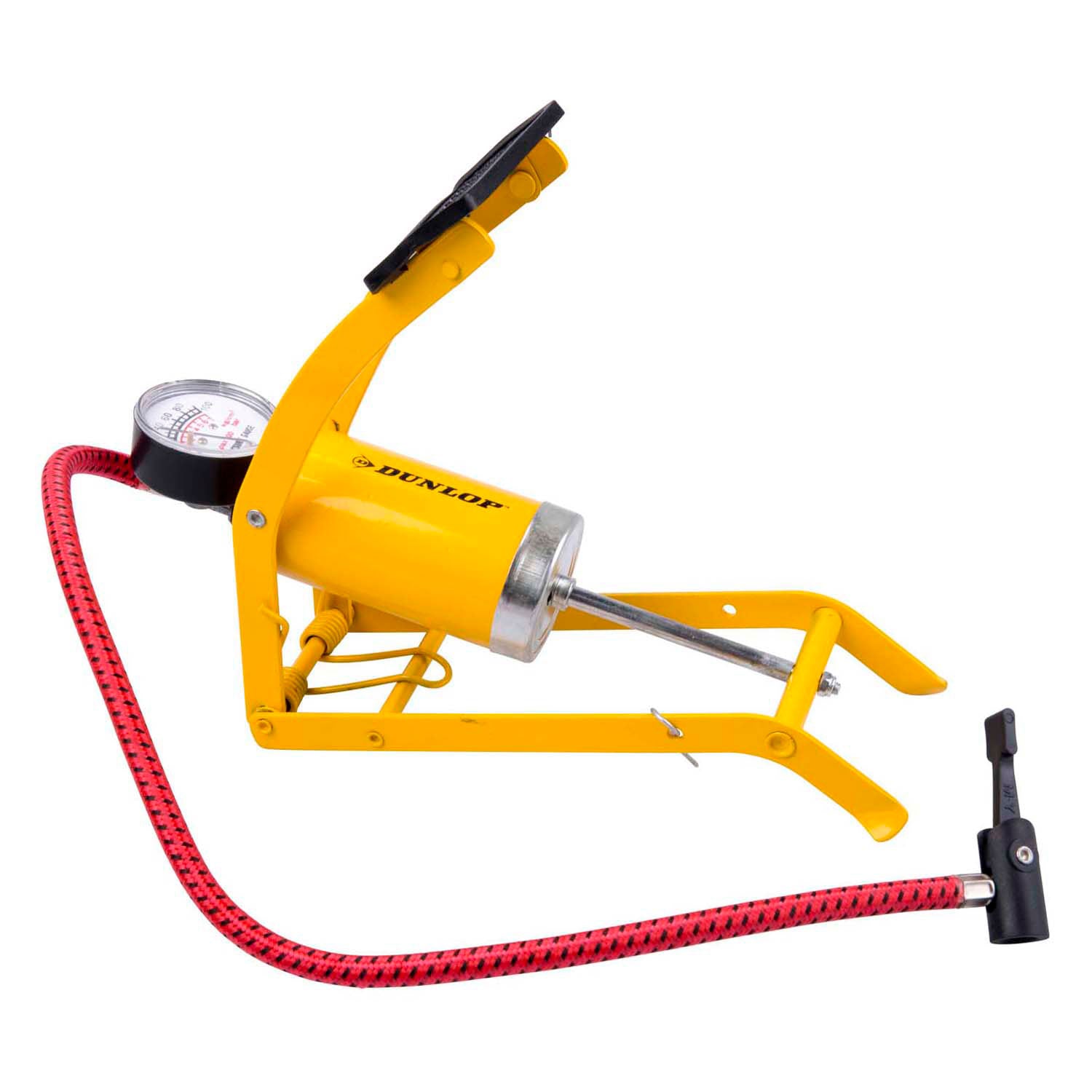 Dunlop voetpomp met manometer