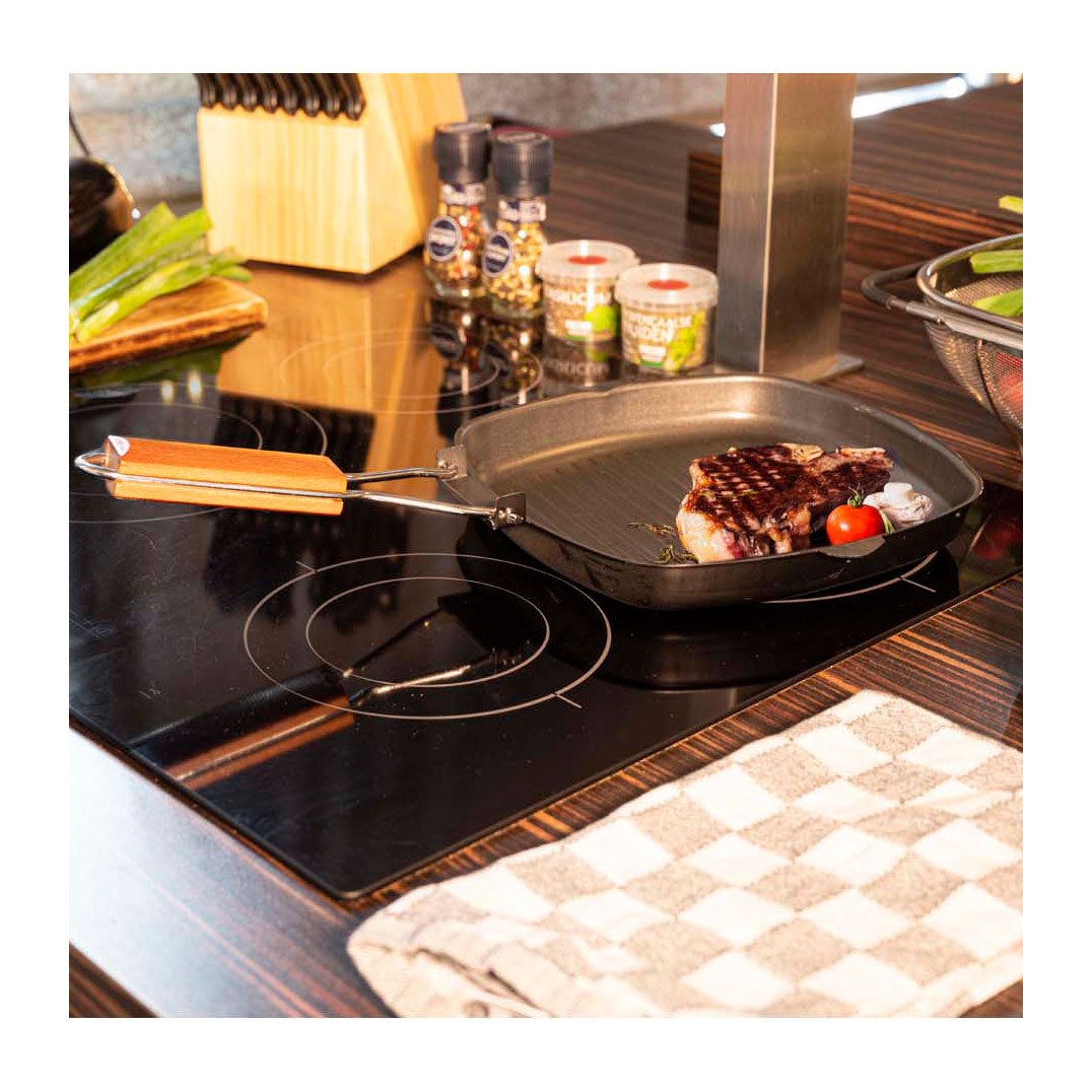 Alpina inklapbare grillpan, 24x24cm