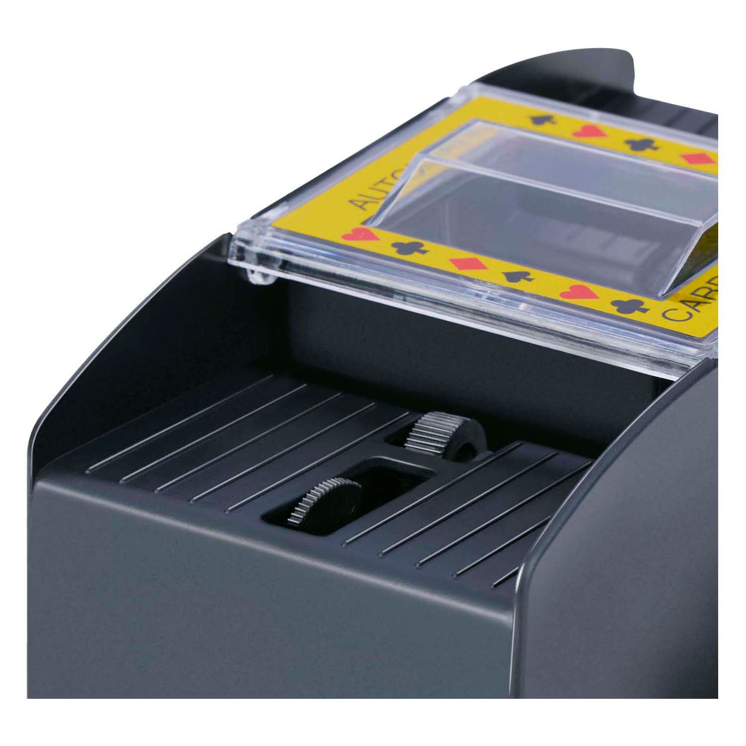 Lifetime games kaartenschudmachine automatisch - elektrische card shuffler voor 2 decks - kaartschudder op batterijen - spelaccessoire voor poker, bridge en rummikub - zwart