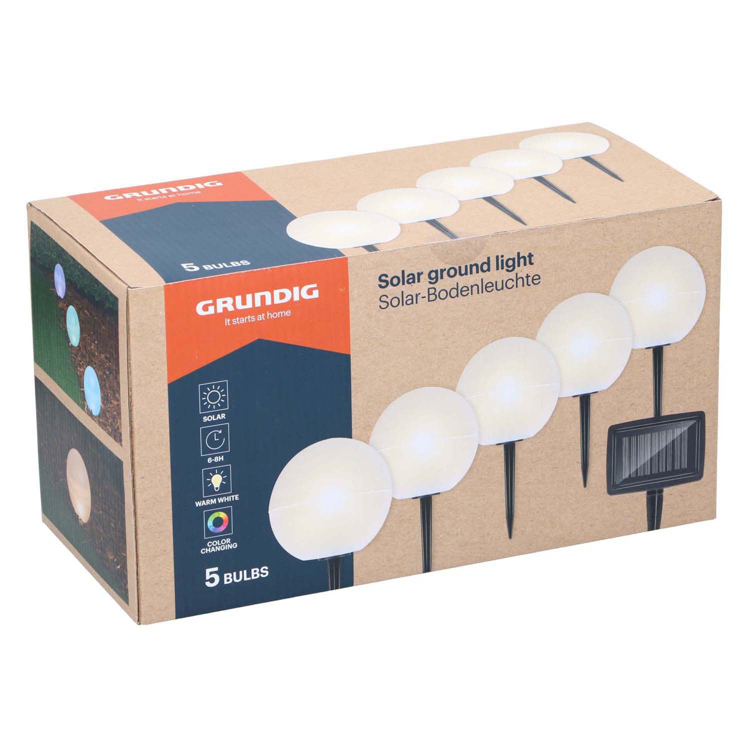 Solar tuinlampen, 5st.
