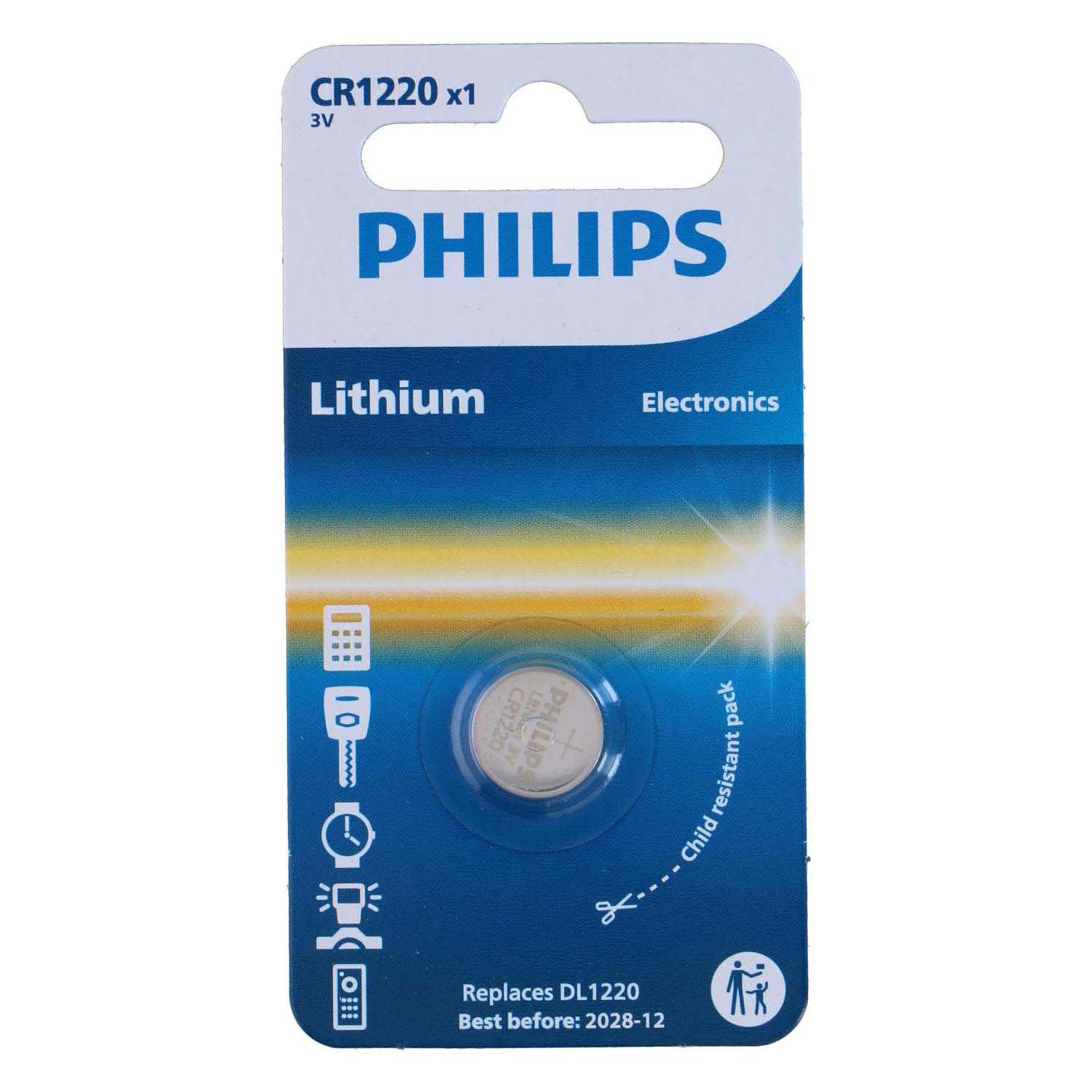 Philips knoopcel cr1220 lithium