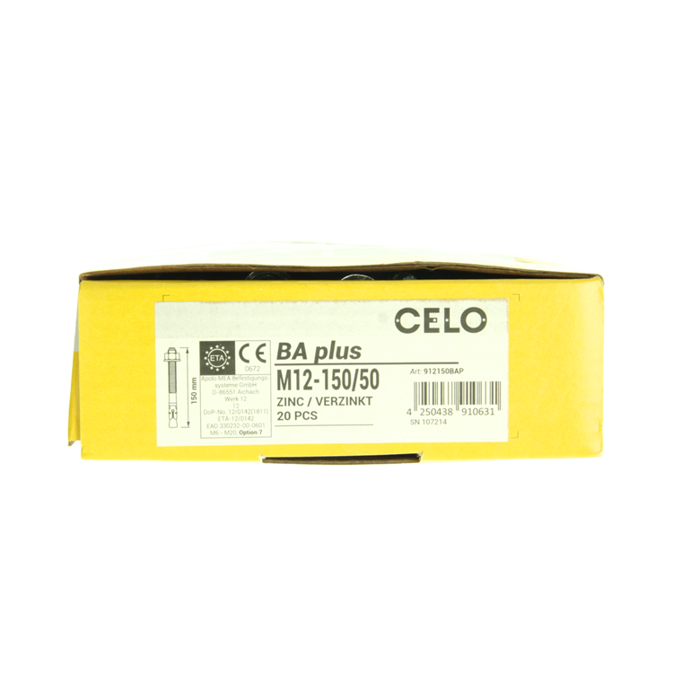 Celo 1066922 - quick fix anker ba plus 12-150 50 verzinkt 20 stuks | 2 stuks