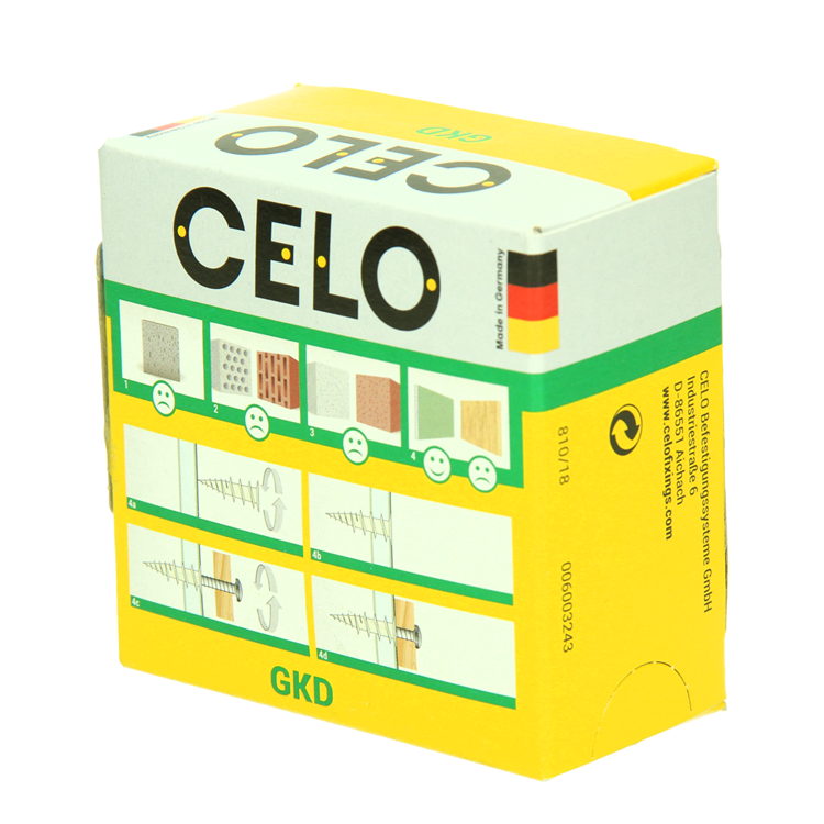 Celo 1067402 - metalen gipsplaatpluggen gkdz 4,5x35, 50 pcs | 1 stuks