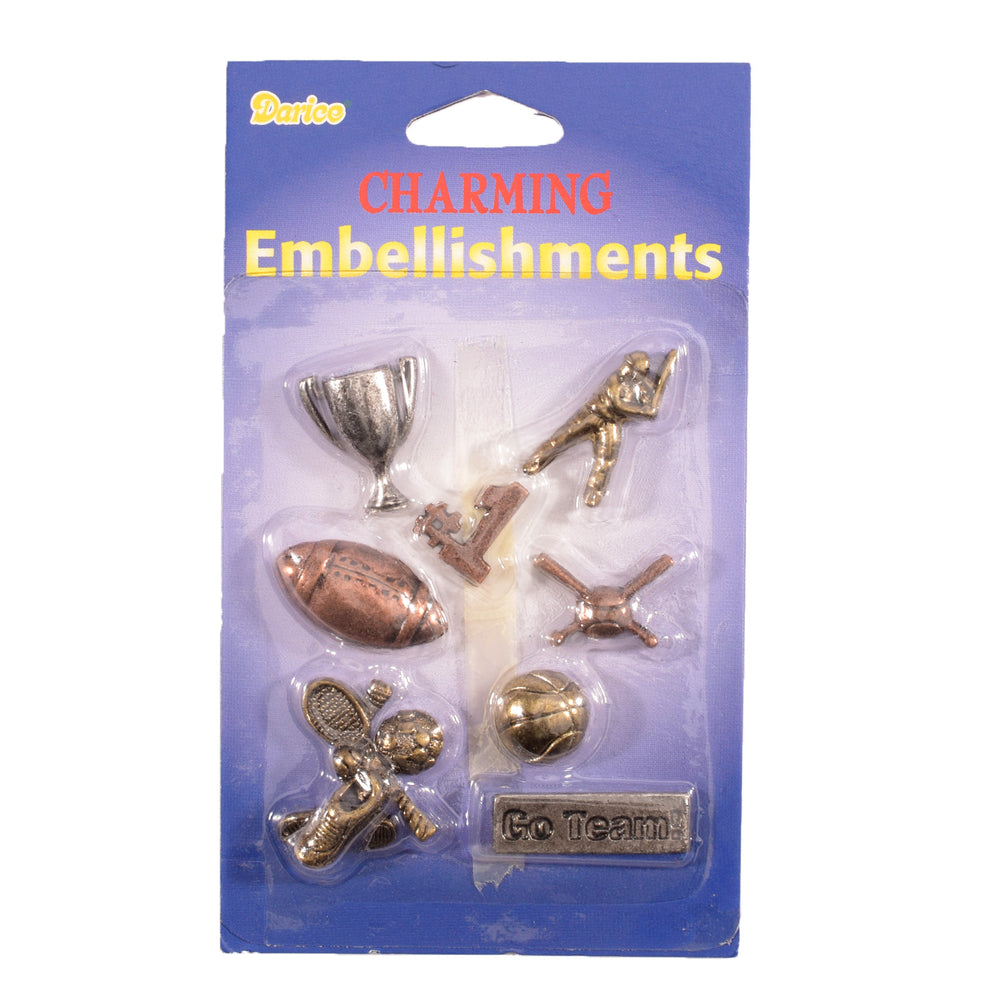 Darice • embel brass charm sports