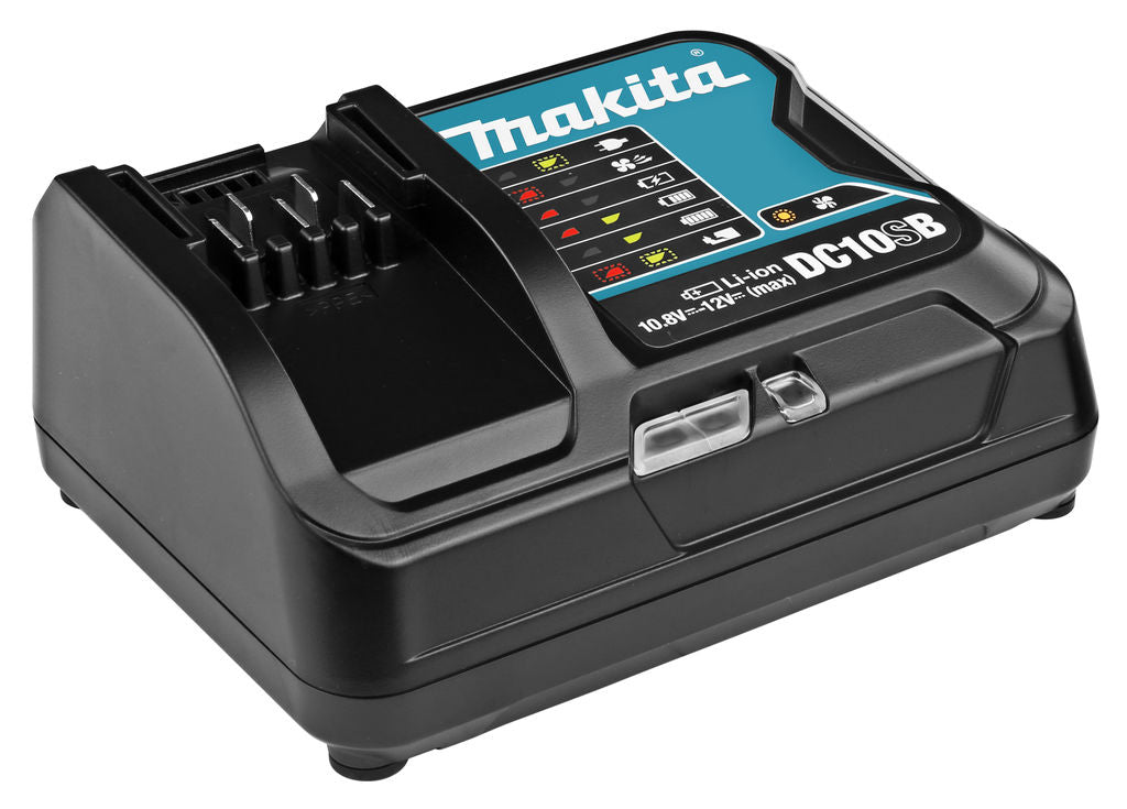 Makita accessoires oplader dc10sb - voor het opladen van 12v max (10,8 v) schuifaccu's - 197363-4