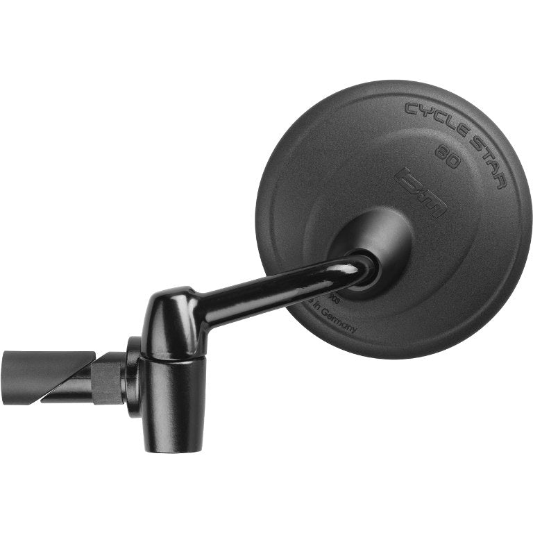 Busch muller spiegel voor e-bike busch müller cyclus ster ø80 mm zwart