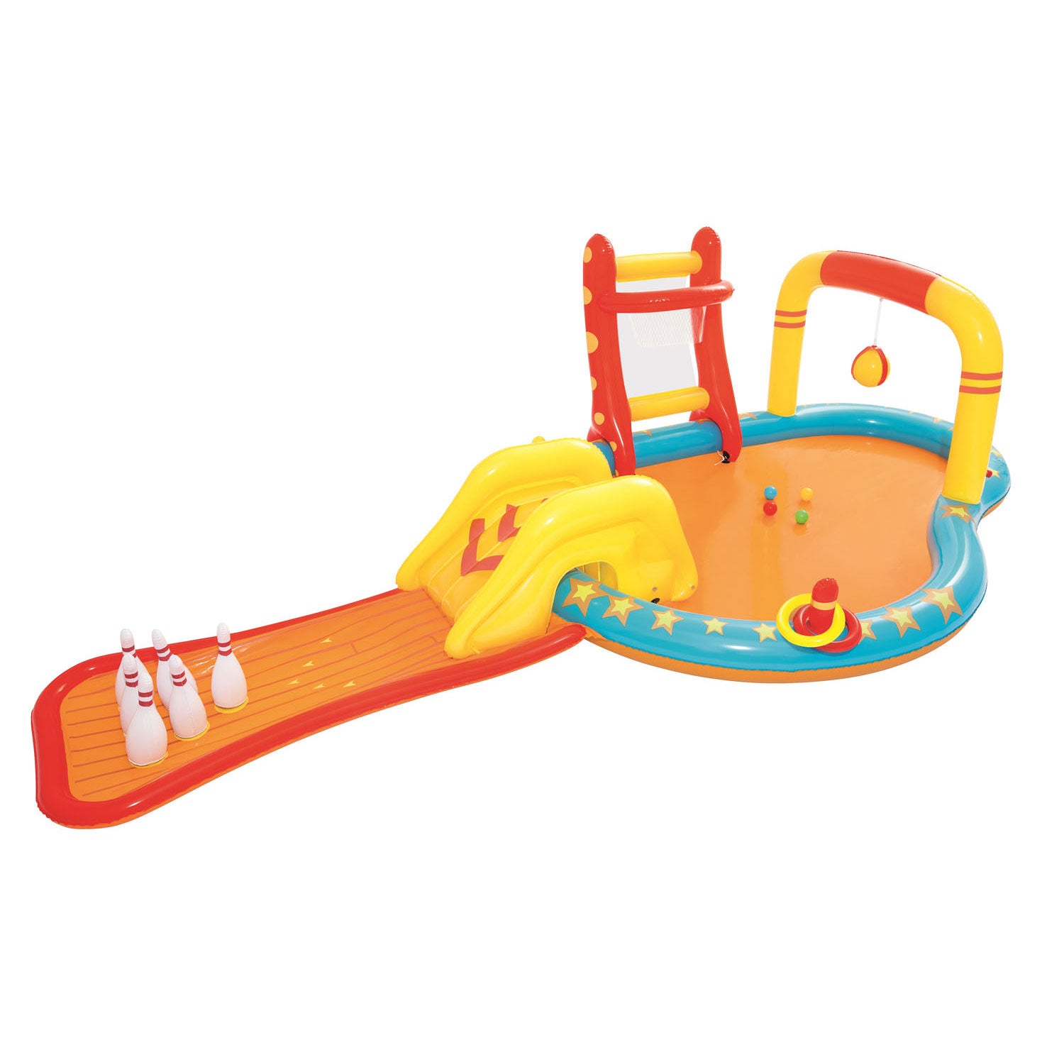 Bestway opblaasbaar speelcenter lil' champ, 435x213x117cm