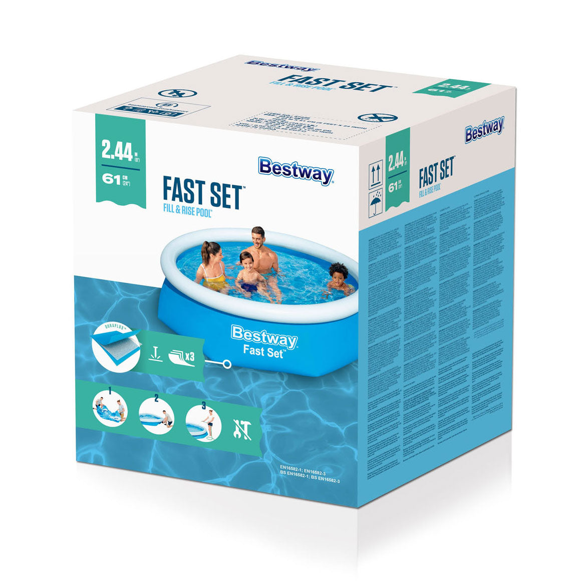 Bestway snelset zwembad, 244cm