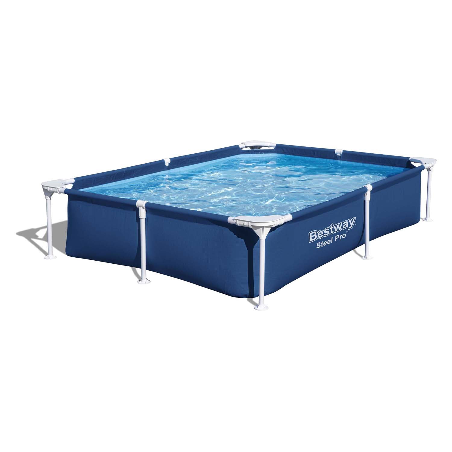 Bestway zwembad staal pro rechthoekig, 221cm