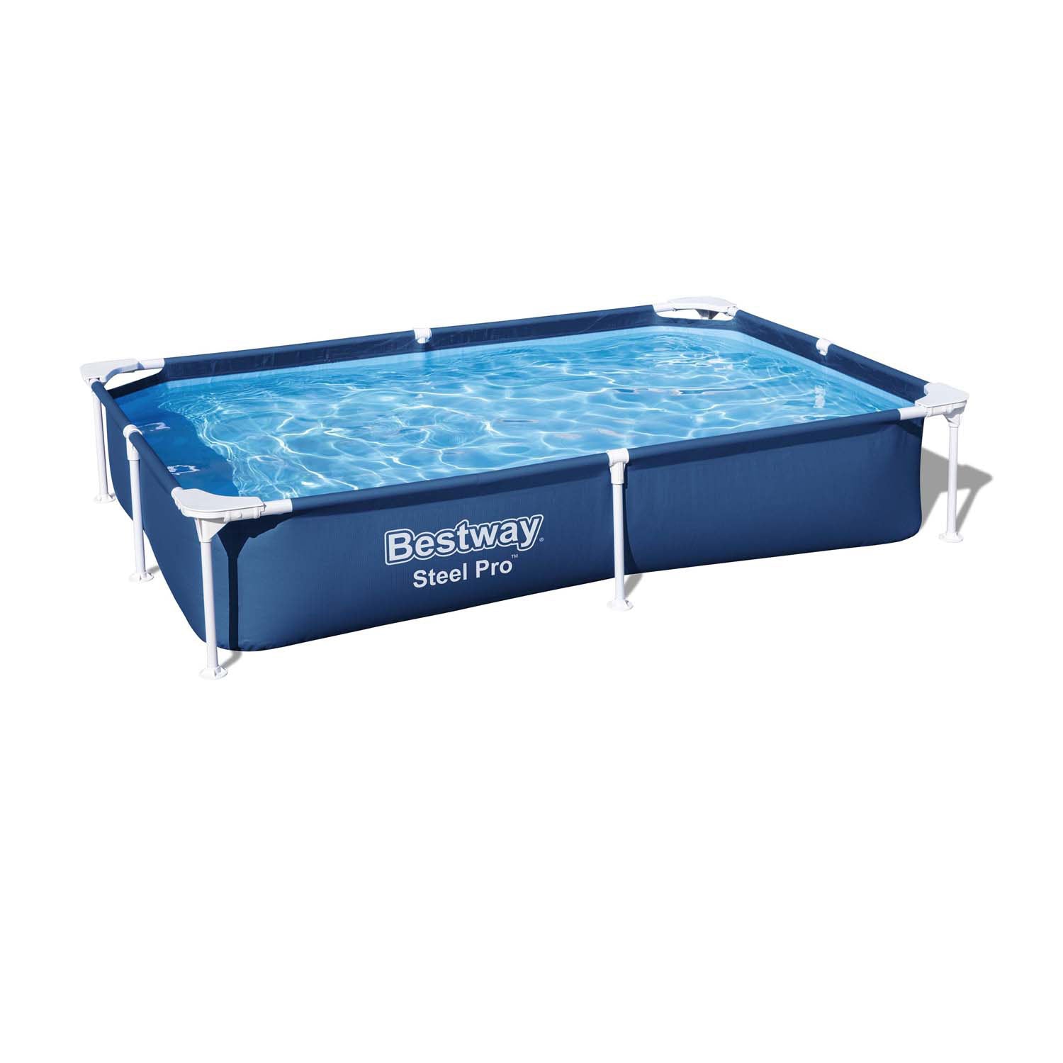 Bestway zwembad staal pro rechthoekig, 221cm