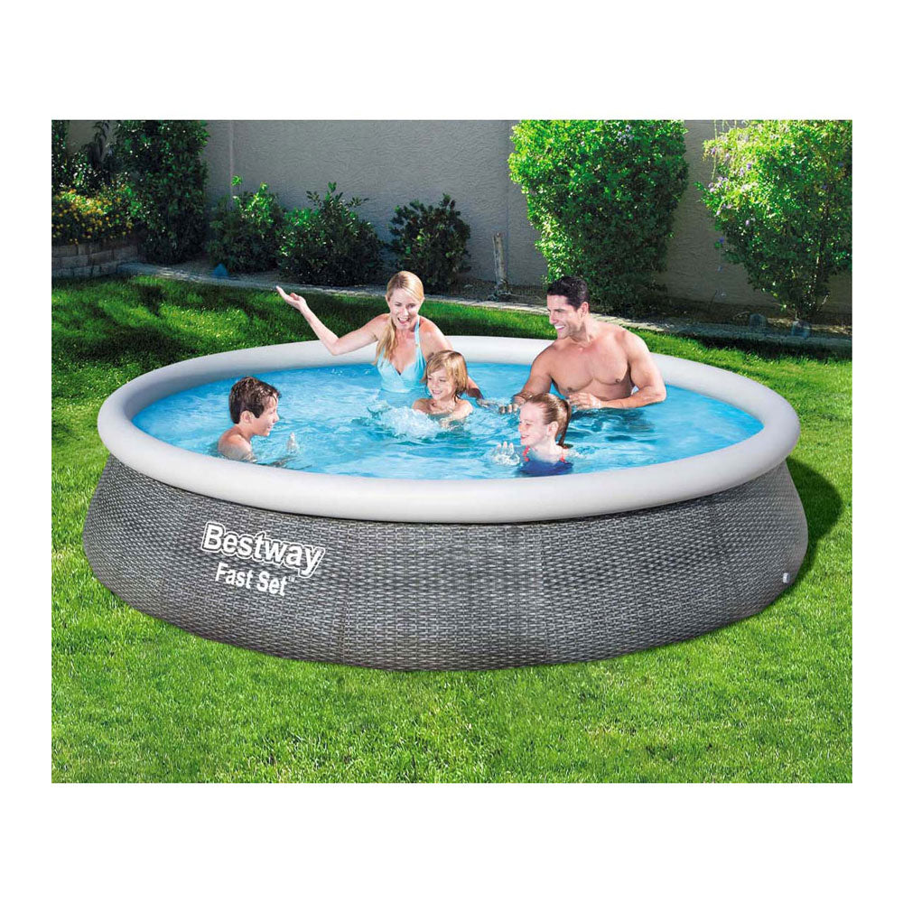 Bestway zwembad snelset set rond rotan, 396cm
