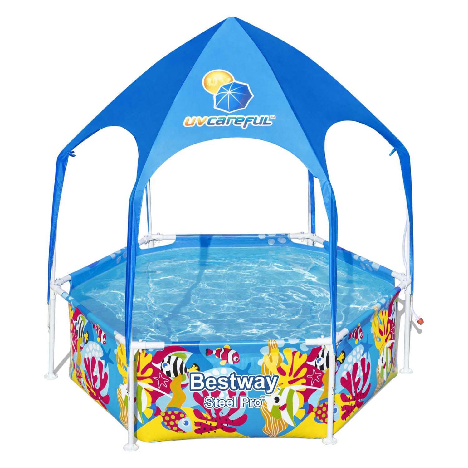 Bestway kinderzwembad steel pro uv zorgvuldige bovengronds 183x51 cm