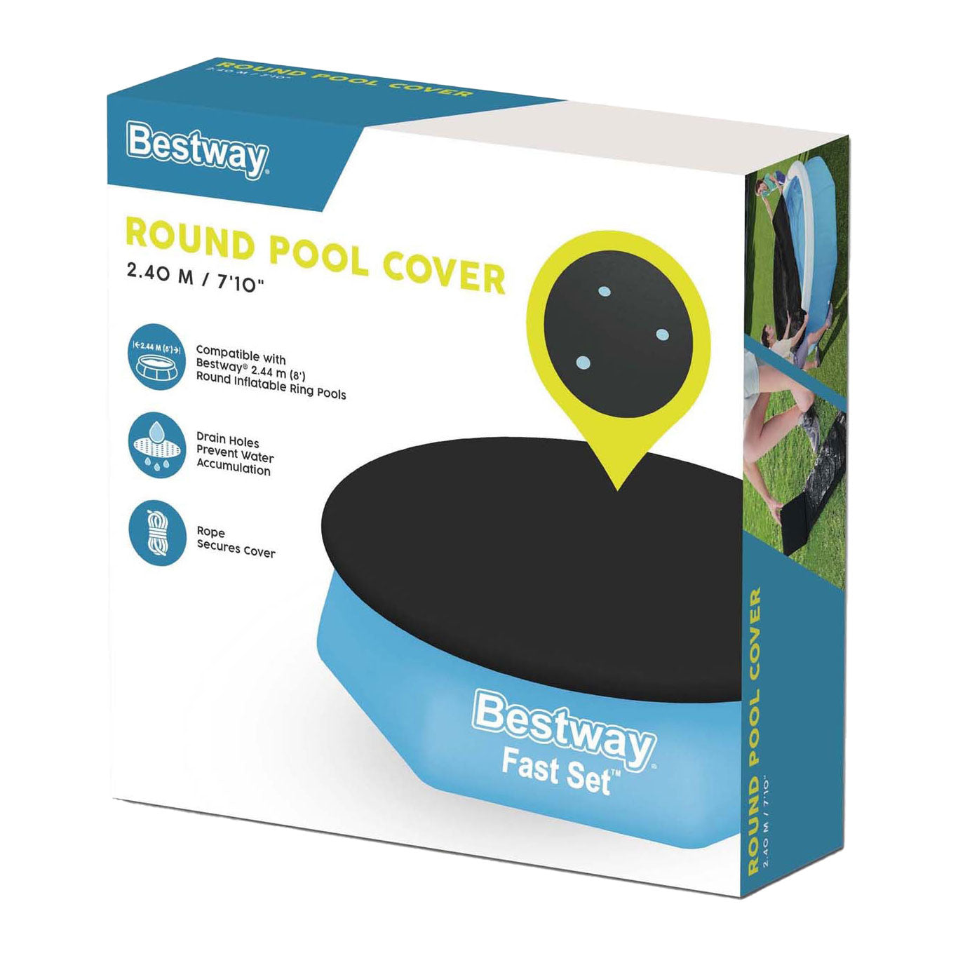 Bestway afdekzeil rond, 244cm