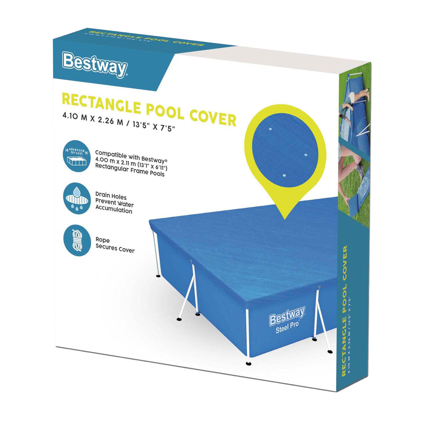 Bestway afdekzeil pro rechthoekig, 400cm