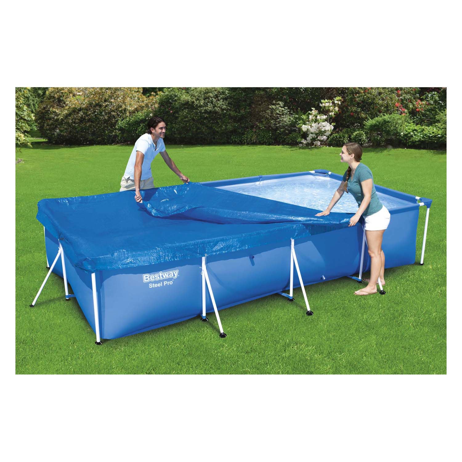 Bestway afdekzeil pro rechthoekig, 400cm