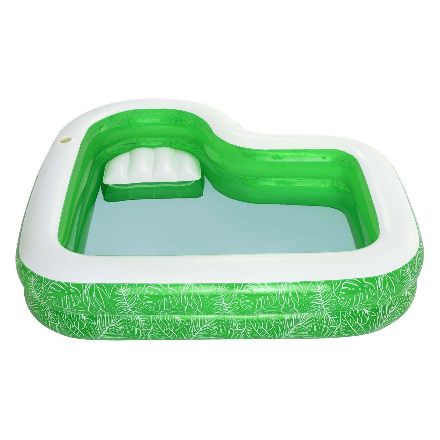 Bestway familiebad rechthoekig tropisch paradijs met zitje, 231cm